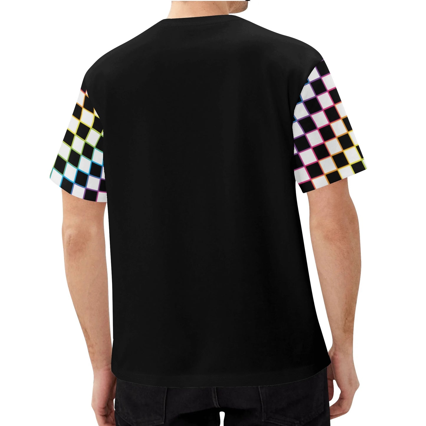 "Stay Weird" Checkered Sleeve - T-Shirt