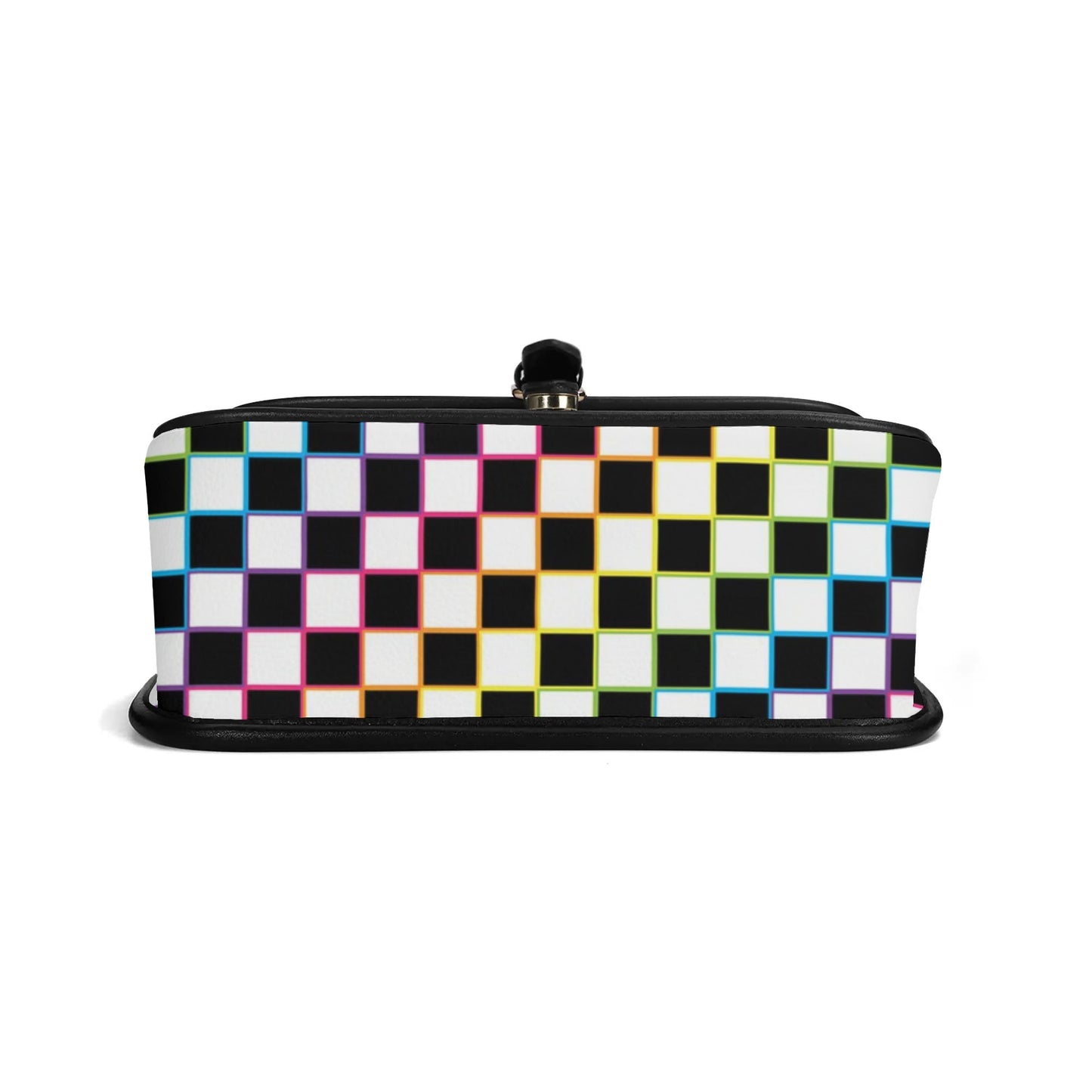 Rainbow Checkered Chain Shoulder bags