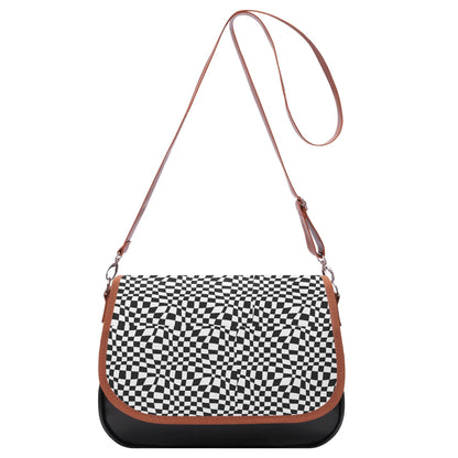 Checkered Basic - Leather Handbag