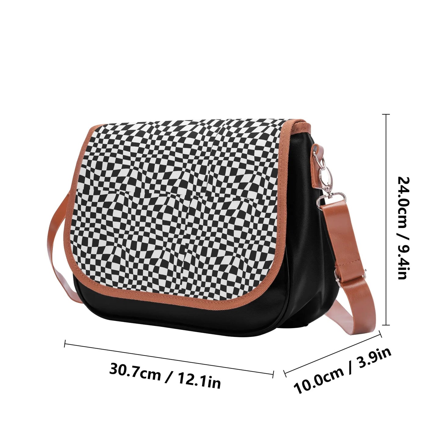 Checkered Basic - Leather Handbag