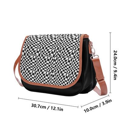 Checkered Basic - Leather Handbag