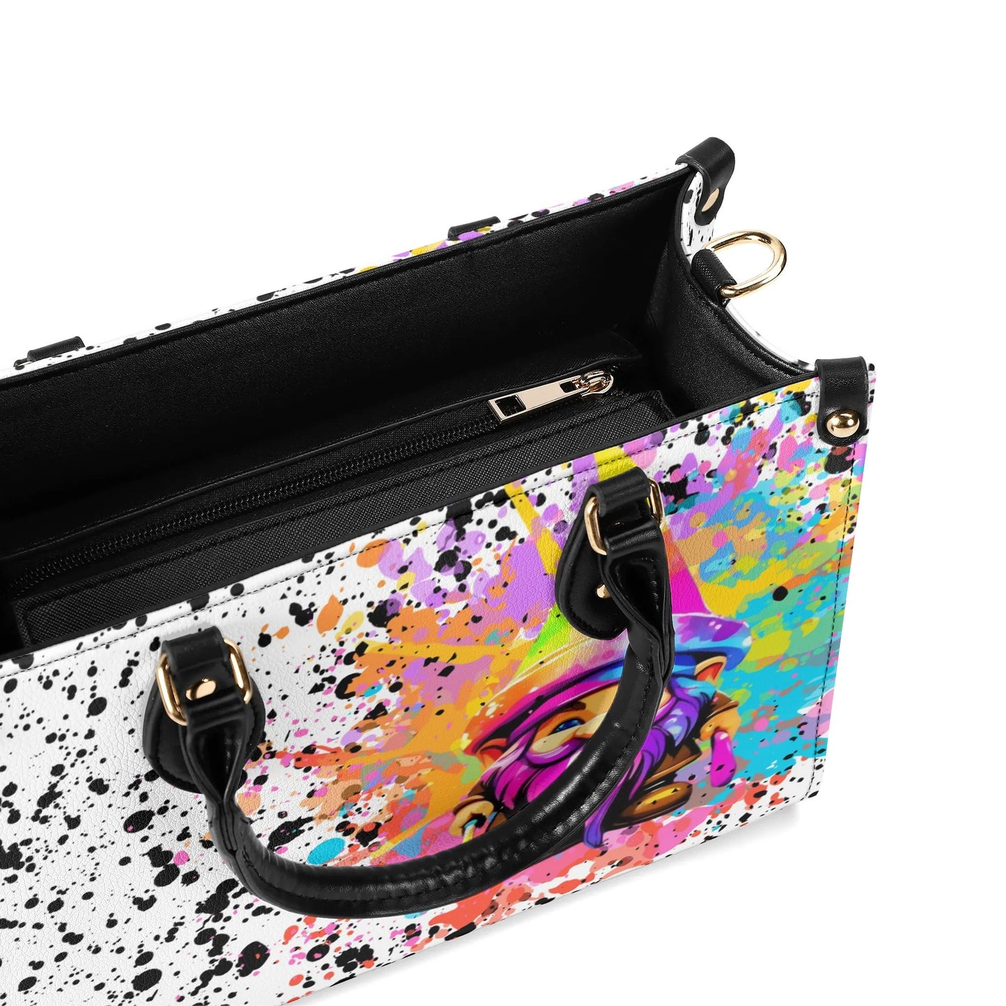 Gnome Splatter - Leather Handbag