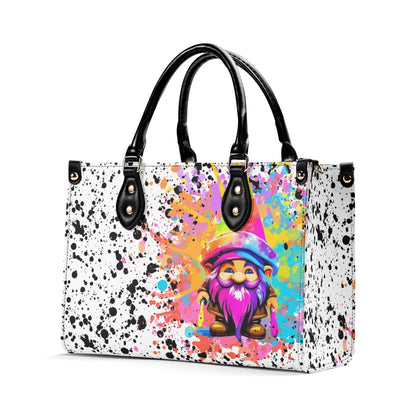 Gnome Splatter - Leather Handbag