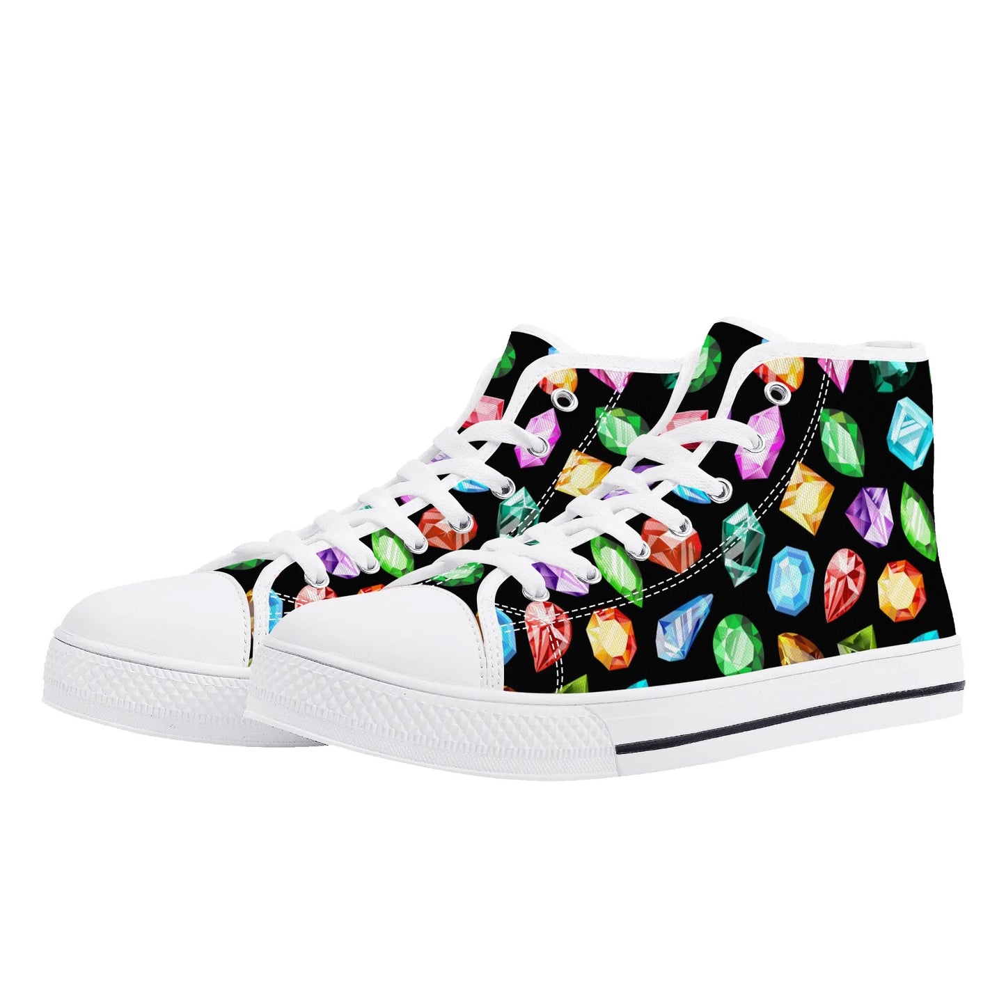 Jeweled High Top Shoes