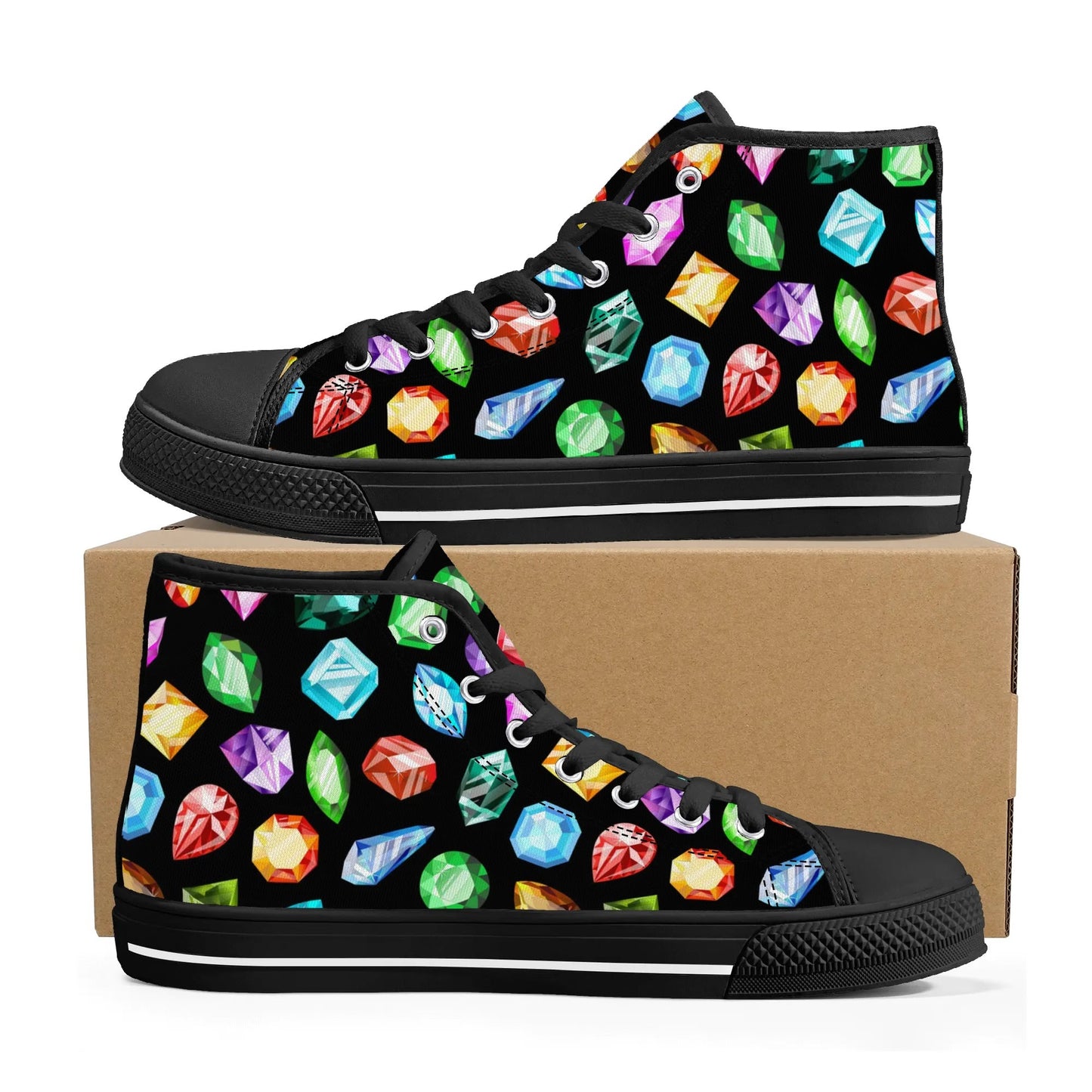 Jeweled High Top Shoes