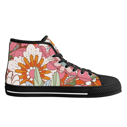 70s Flower Power High Tops