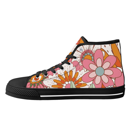 70s Flower Power High Tops