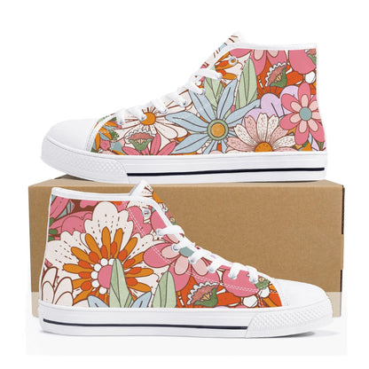 70s Flower Power High Tops