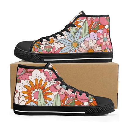 70s Flower Power High Tops