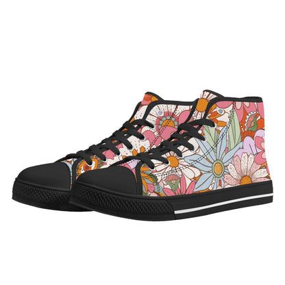 70s Flower Power High Tops