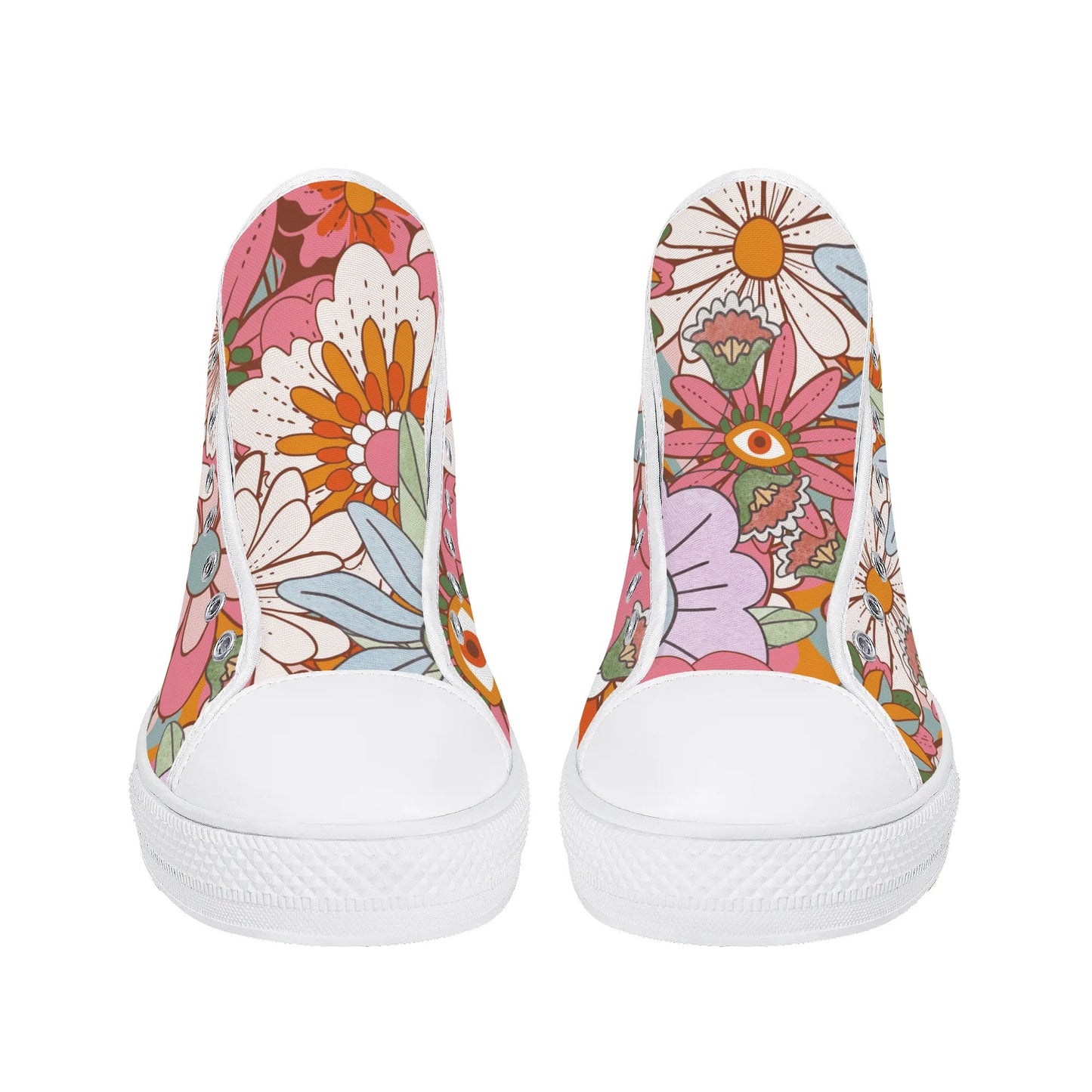 70s Flower Power High Tops