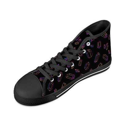 All Over Rainbow Crystals - High Top Shoes