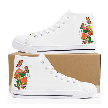 Shrooms and Butterflies High Top Shoes