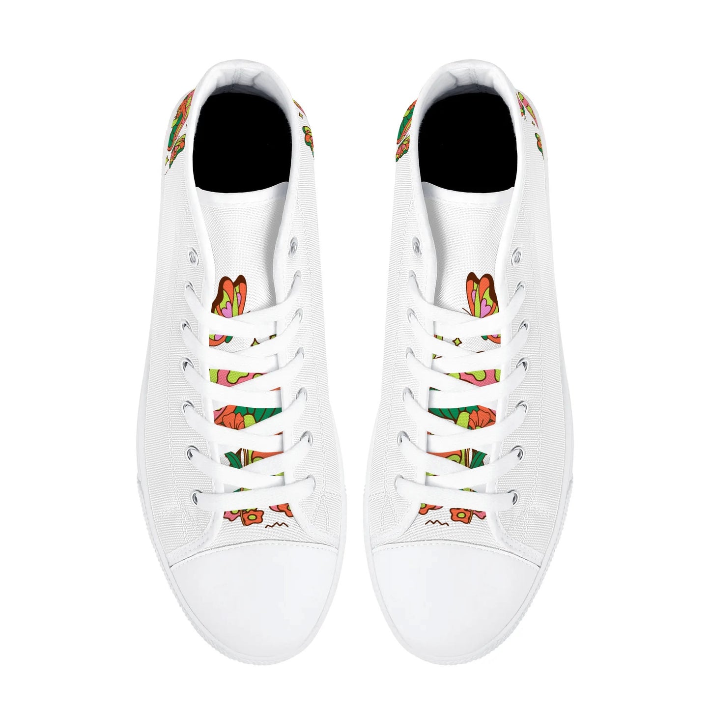 Shrooms and Butterflies High Top Shoes