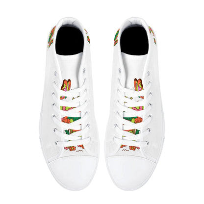 Shrooms and Butterflies High Top Shoes