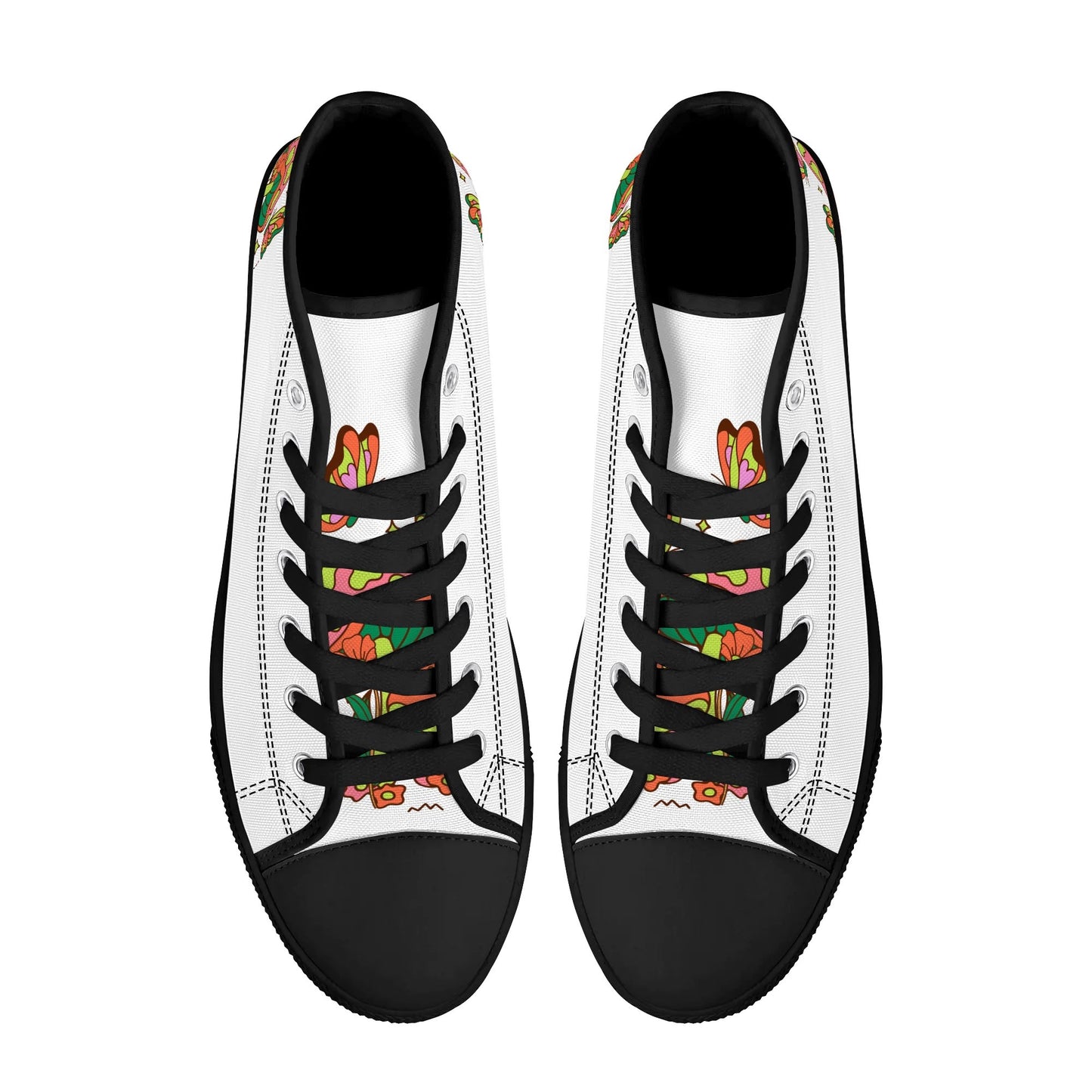 Shrooms and Butterflies High Top Shoes