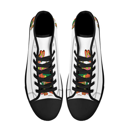 Shrooms and Butterflies High Top Shoes