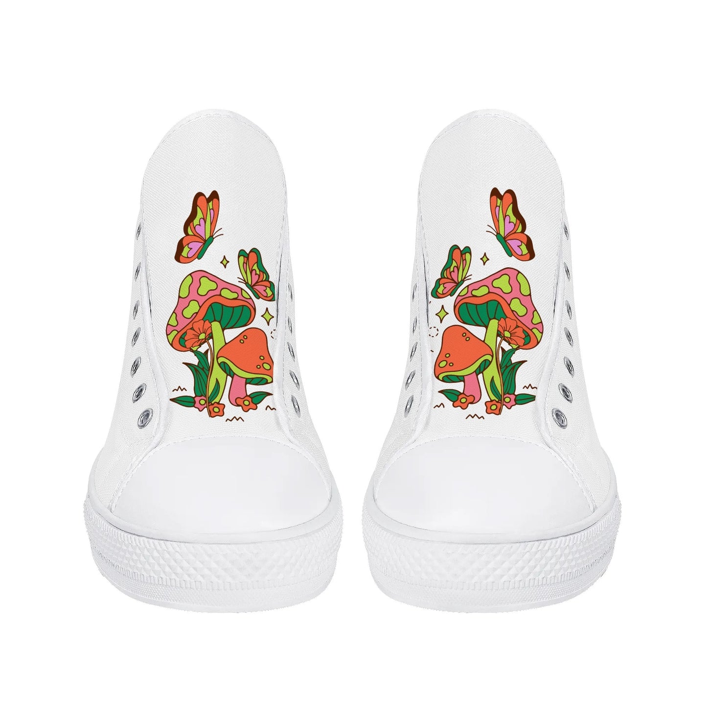 Shrooms and Butterflies High Top Shoes