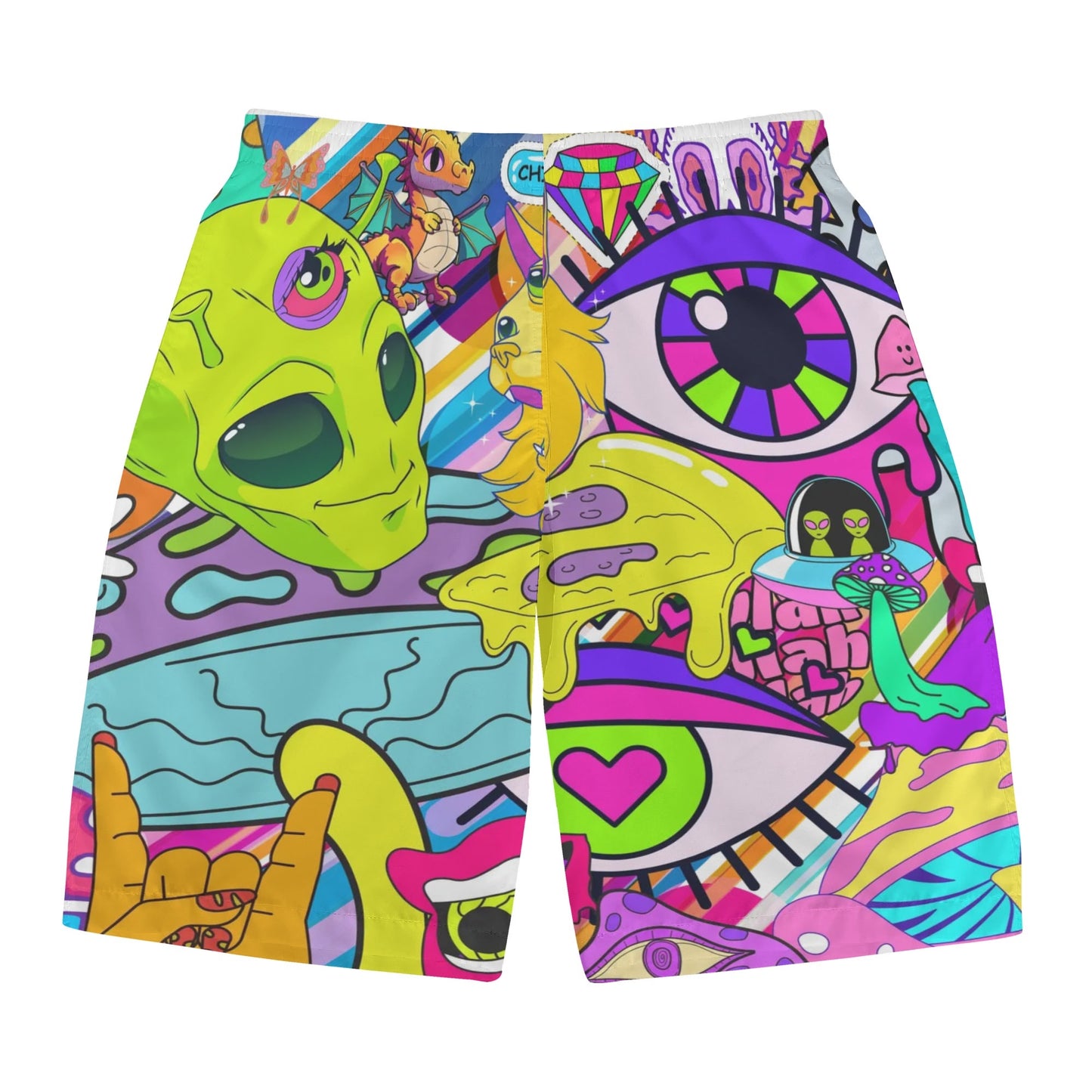 90s Alien Trip - Men' s All Over Print Swim Trunks