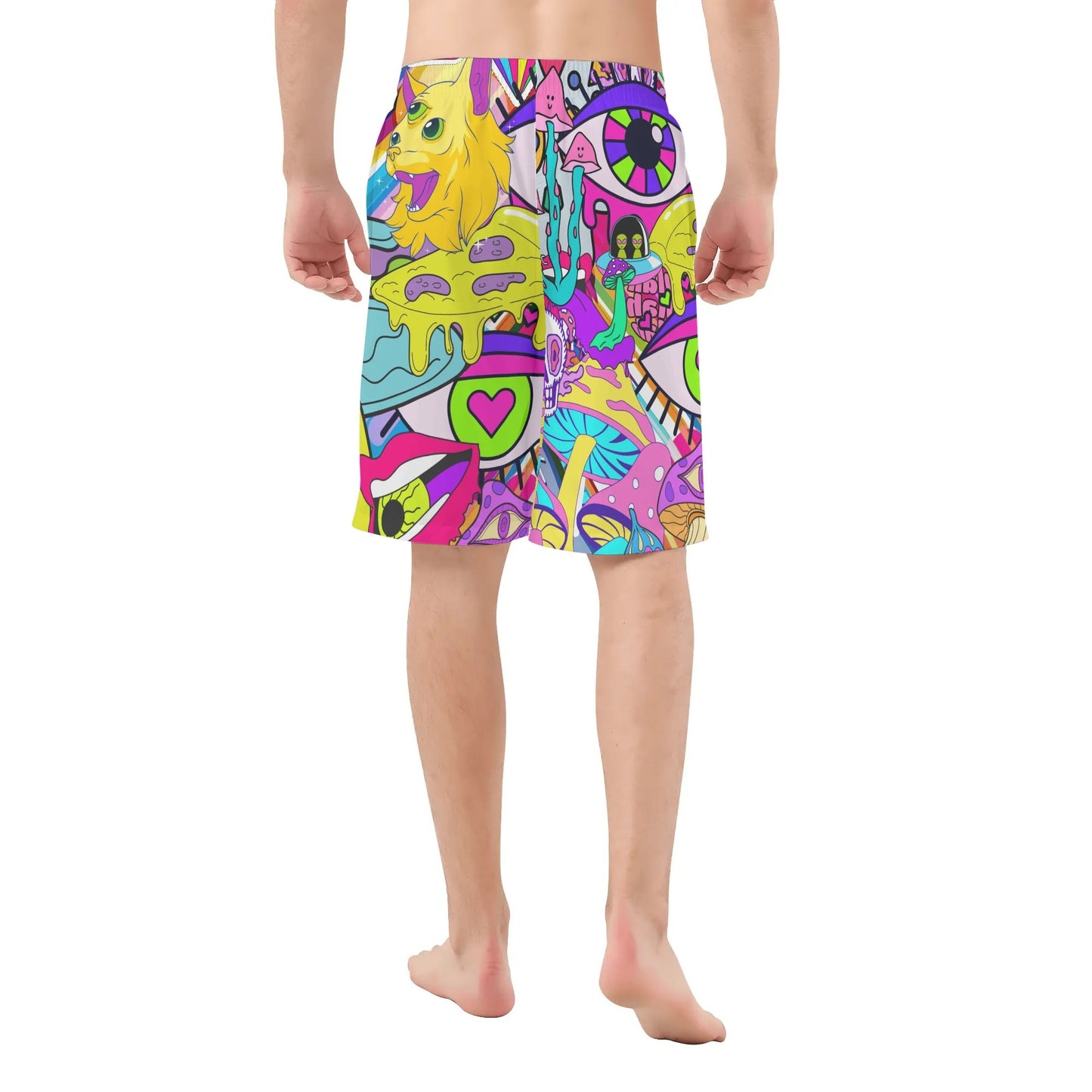 90s Alien Trip - Men' s All Over Print Swim Trunks