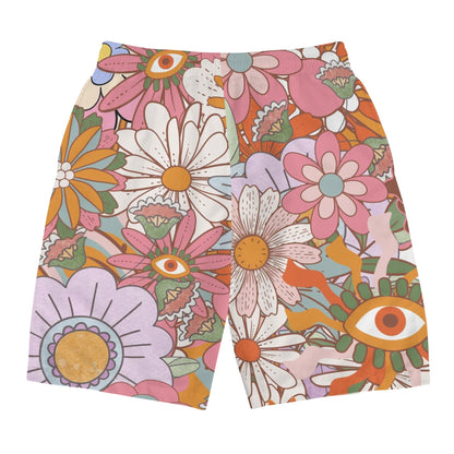 70s Flower Collage - Men's Swim Trunks