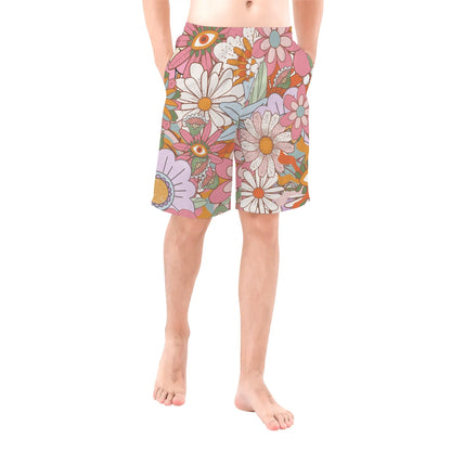 70s Flower Collage - Men's Swim Trunks