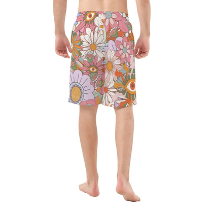 70s Flower Collage - Men's Swim Trunks