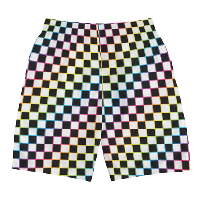 Rainbow Checker - Men's Swim Trunks