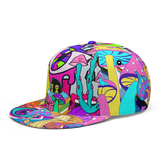 Funky Neon Trip - Flat Bill Hat