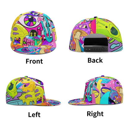 Funky Neon Trip - Flat Bill Hat