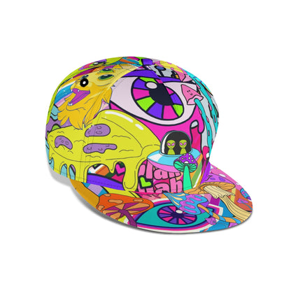 Funky Neon Trip - Flat Bill Hat