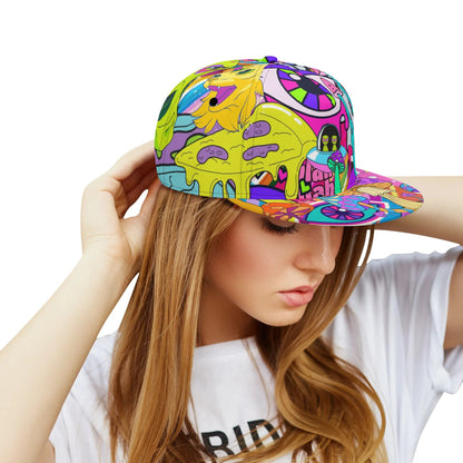 Funky Neon Trip - Flat Bill Hat