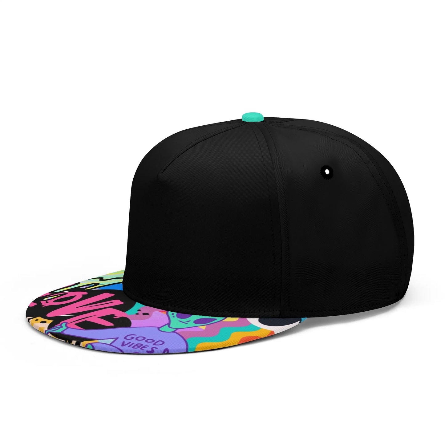 "LOVE" Neon Flat Bill Hat