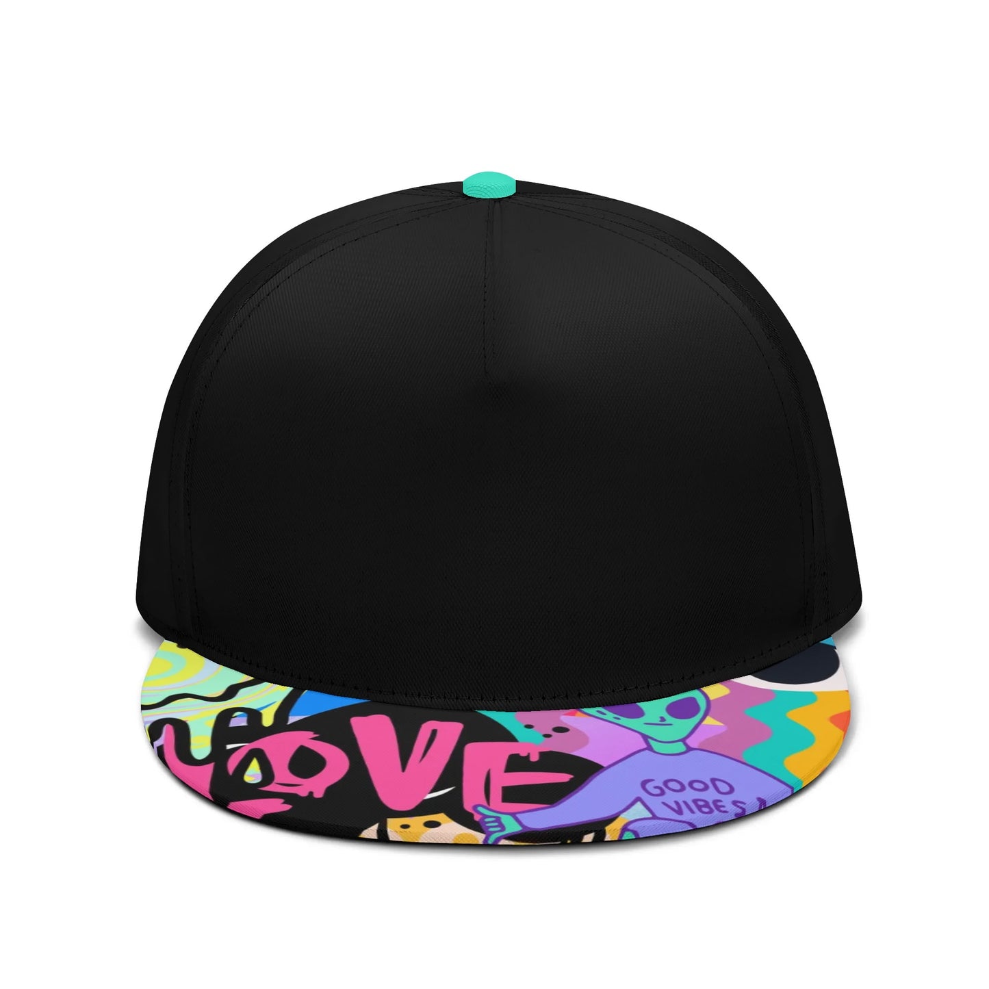 "LOVE" Neon Flat Bill Hat