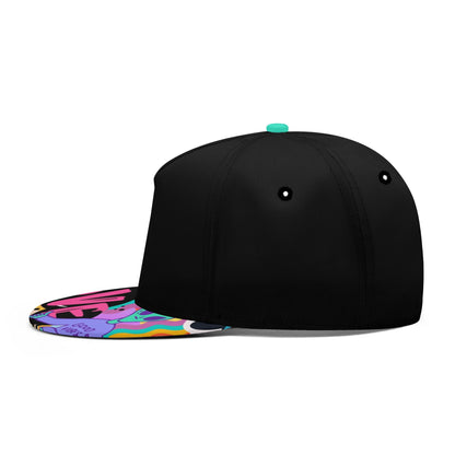 "LOVE" Neon Flat Bill Hat