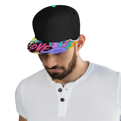 "LOVE" Neon Flat Bill Hat