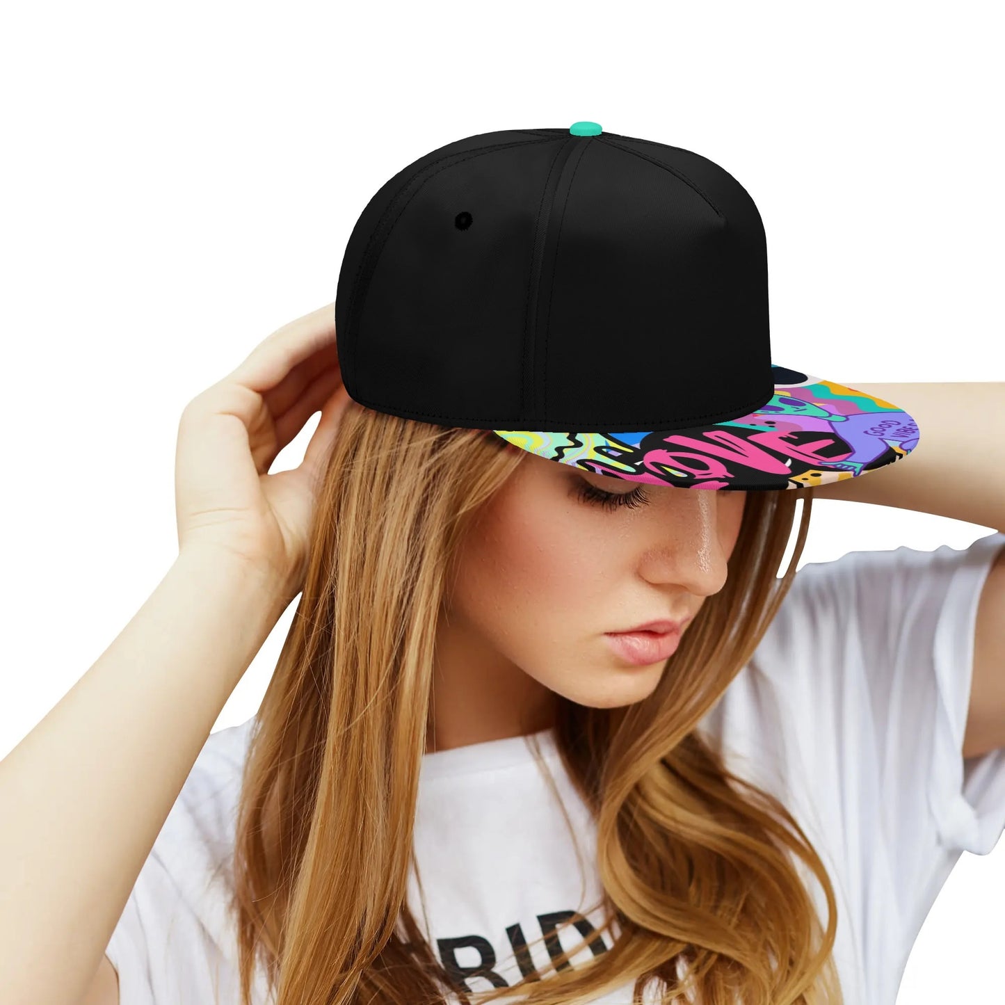 "LOVE" Neon Flat Bill Hat