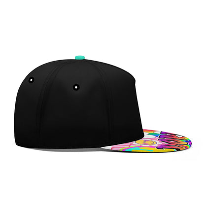 "DOPE" printed Flat Bill Hat