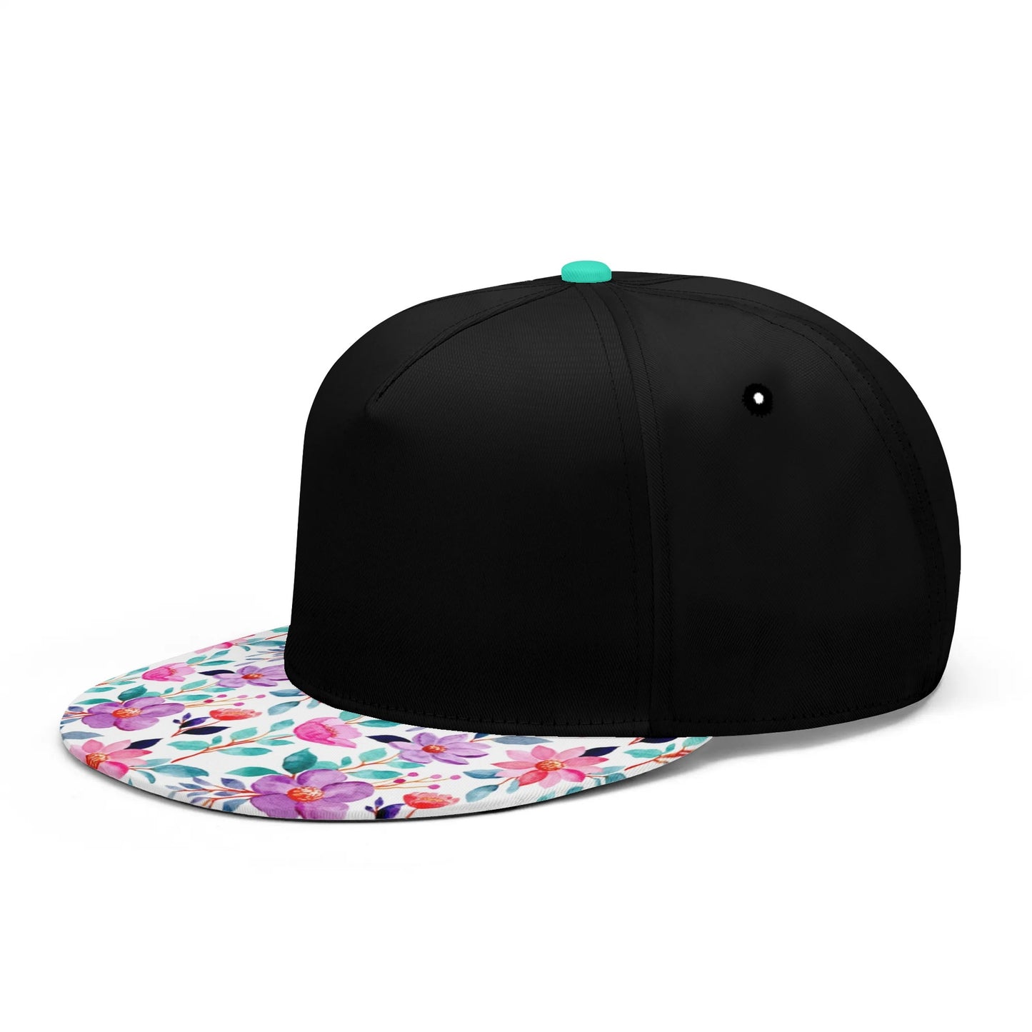 Floral Flat Bill Hat