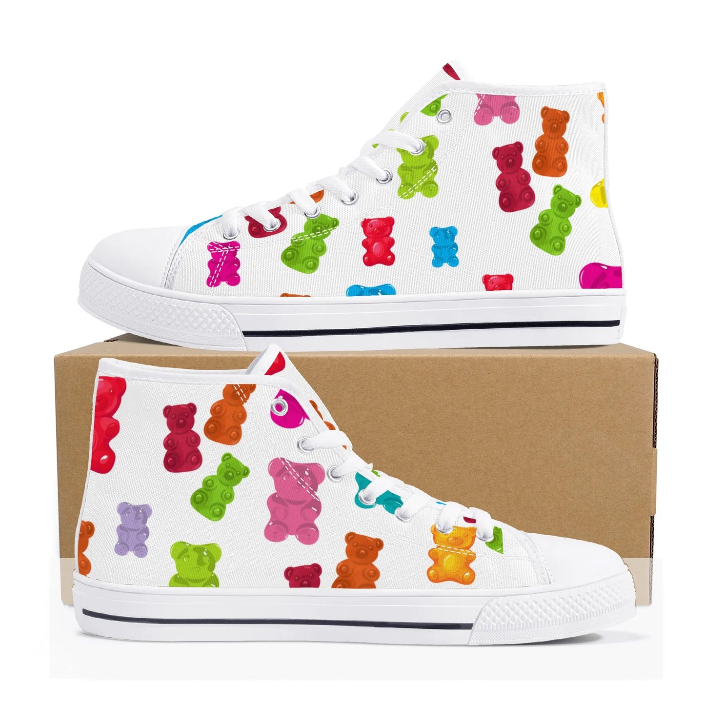 Gummy BEARS! Canvas High Top Shoes