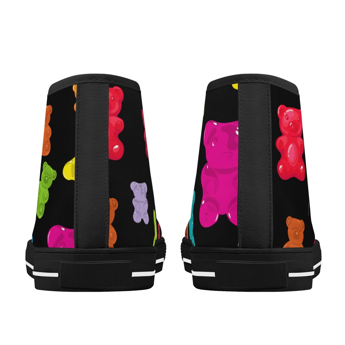 GUMMY BEARS WHATTTTT?! Mens High Top Canvas Shoes