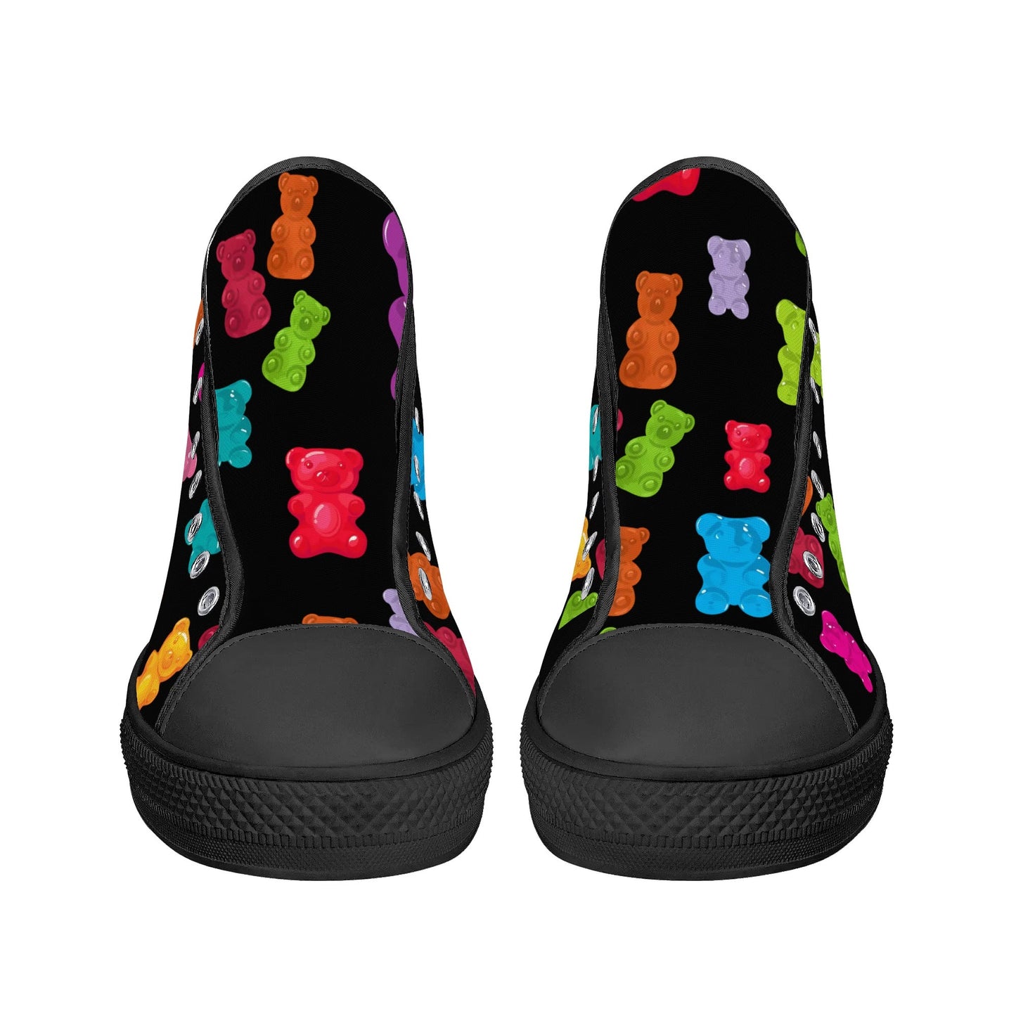 GUMMY BEARS WHATTTTT?! Mens High Top Canvas Shoes