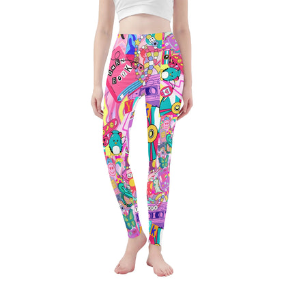 "Burn Books, Furbies and Ring Pops. " Womens Soft Legging Yoga Pants