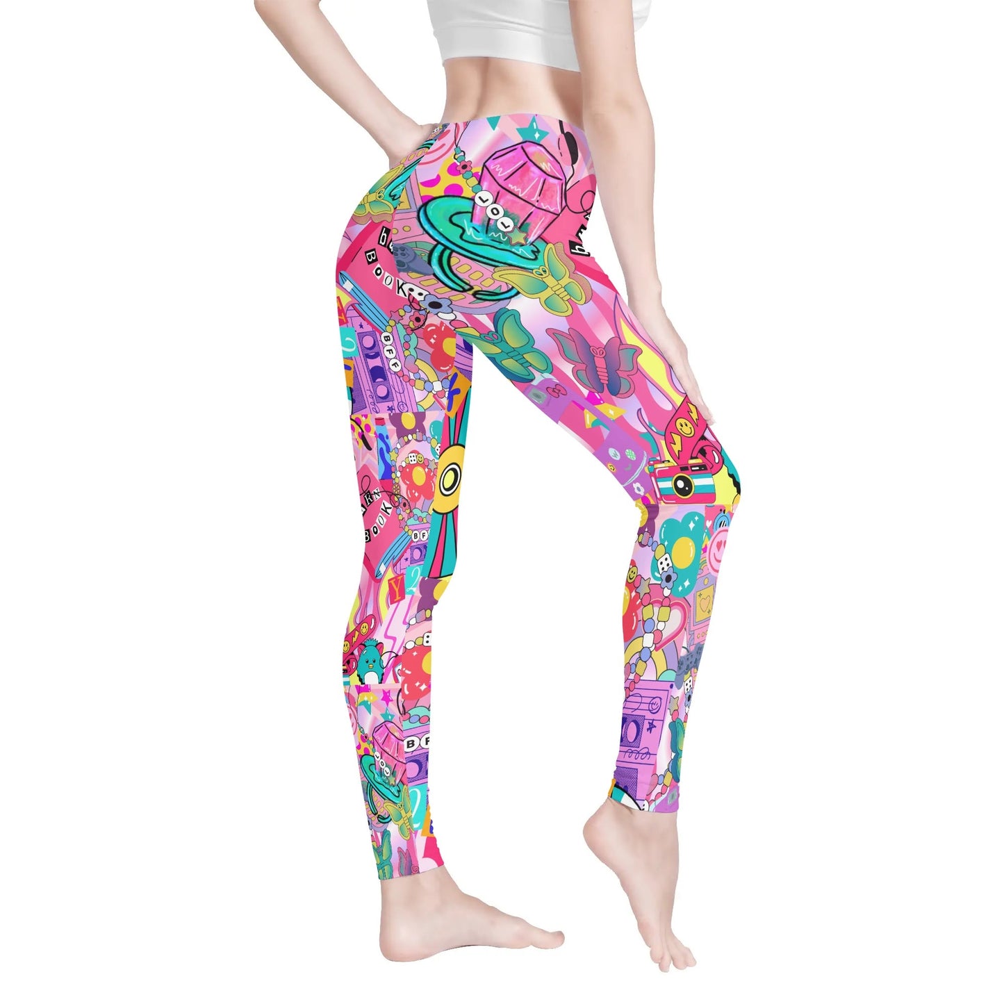 "Burn Books, Furbies and Ring Pops. " Womens Soft Legging Yoga Pants