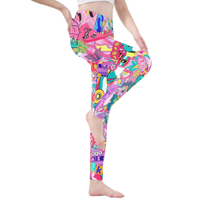 "Burn Books, Furbies and Ring Pops. " Womens Soft Legging Yoga Pants