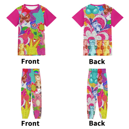 "Candy, Flower and Starry Eyed" Unisex Two-Piece Set