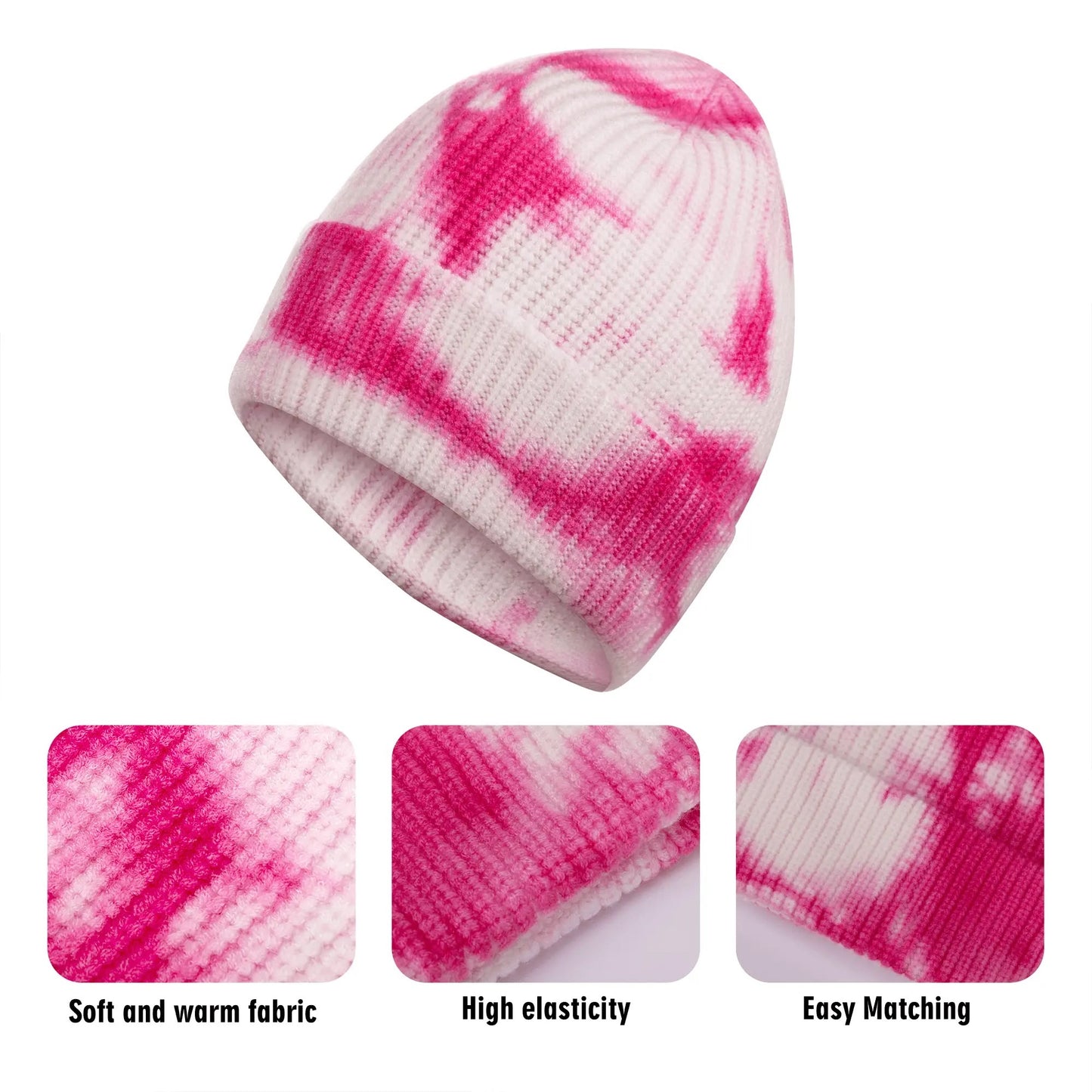 Tie-dyed Retro Beanie