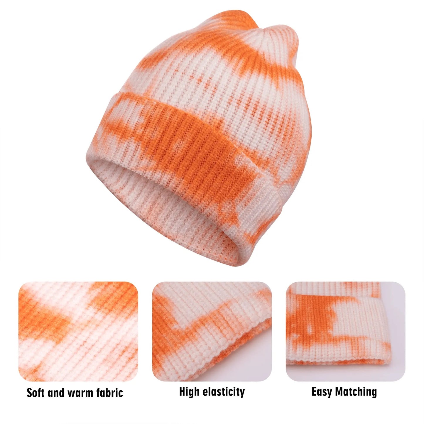 Tie-dyed Retro Beanie