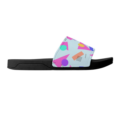 80s Geometry  - Womens Slide Sandals