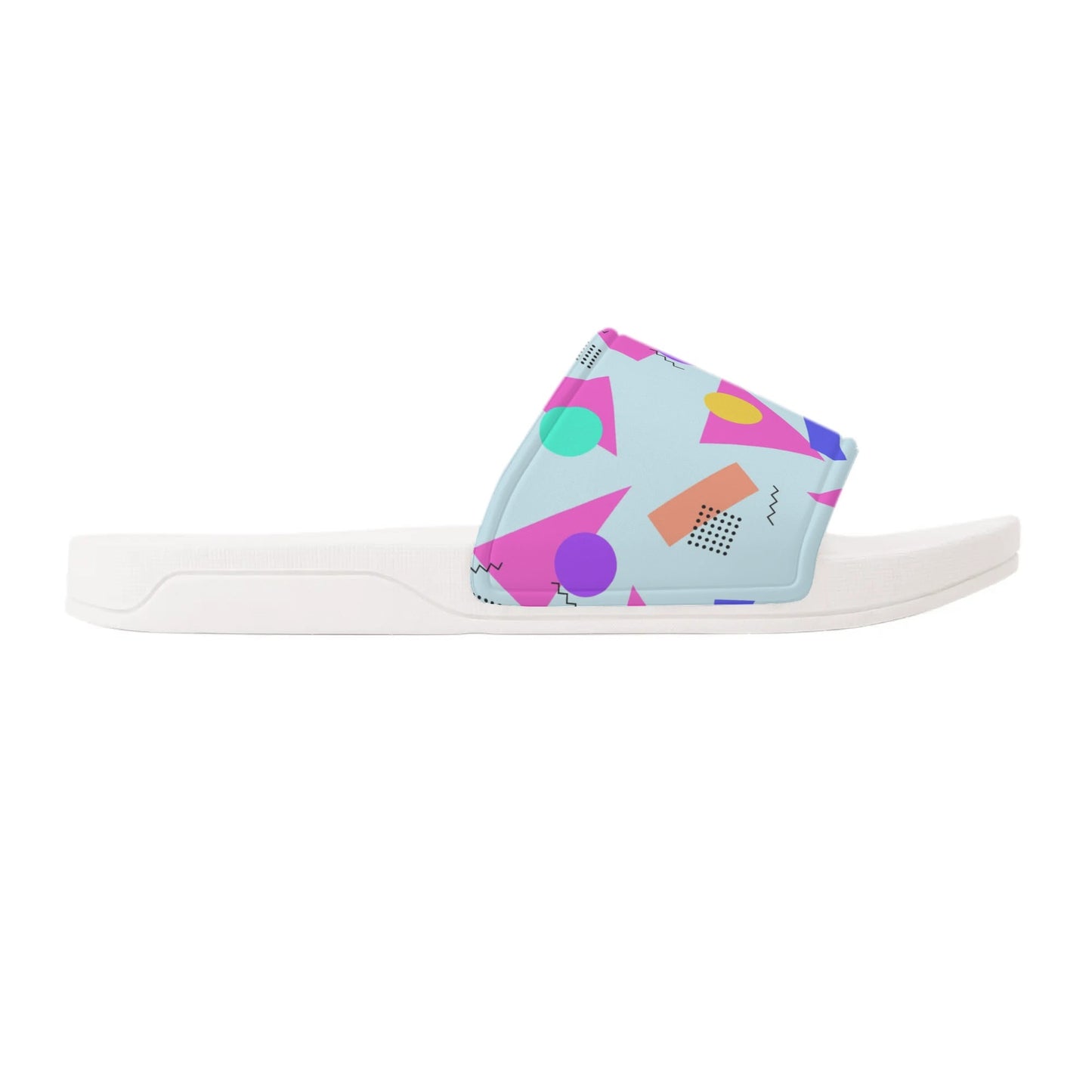 80s Geometry  - Womens Slide Sandals